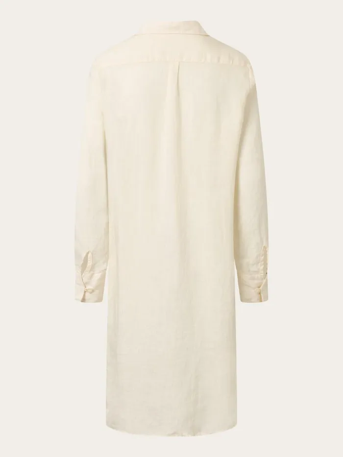 KnowledgeCotton Apparel Skirts And Dresses Classic Linen Dress Buttercream 8211 Women KnowledgeCotton Apparel Skirts And Dresses Classic Linen Dress Buttercream 8211 Women