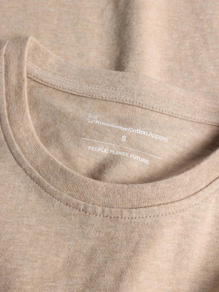 KnowledgeCotton Apparel TShirts And Tops Basic Badge Tee Regenerative Organic Certified 8211 Women