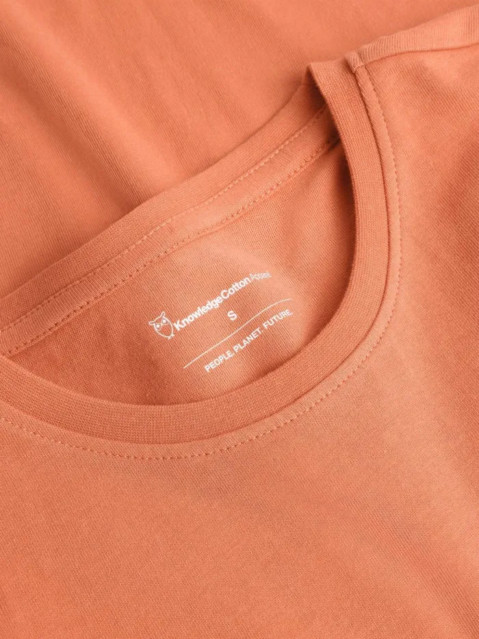 KnowledgeCotton Apparel TShirts And Tops Basic Badge Tee Regenerative Organic Certified 8211 Women