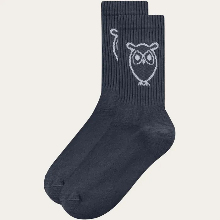 KnowledgeCotton Apparel Underwear And Socks 2pack Tennis Sock Total Eclipse 8211 Men