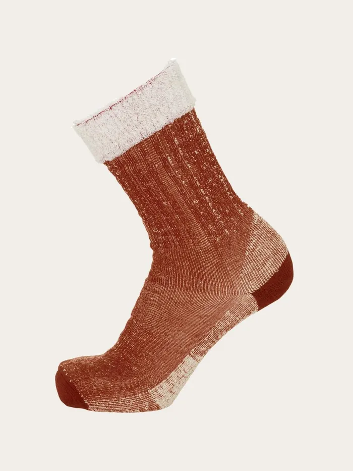 KnowledgeCotton Apparel Underwear And Socks Single Pack Low Terry Wool Sock Arabian Spice 8211 Men