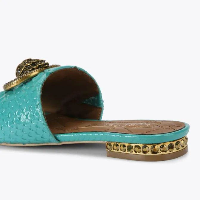 Kurt Geiger Sandals Chelsea Flat Sandal Turquoise 8211 Women
