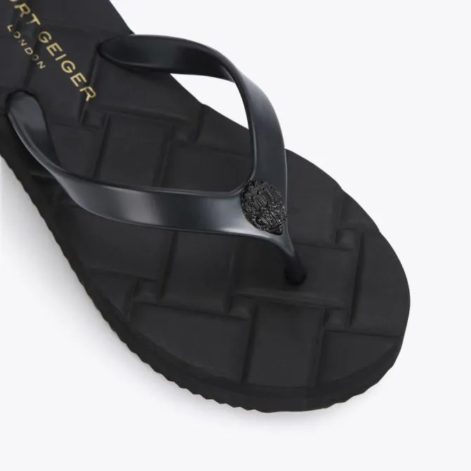 Kurt Geiger Sandals Kensington Quilted Sandal Black 8211 Women