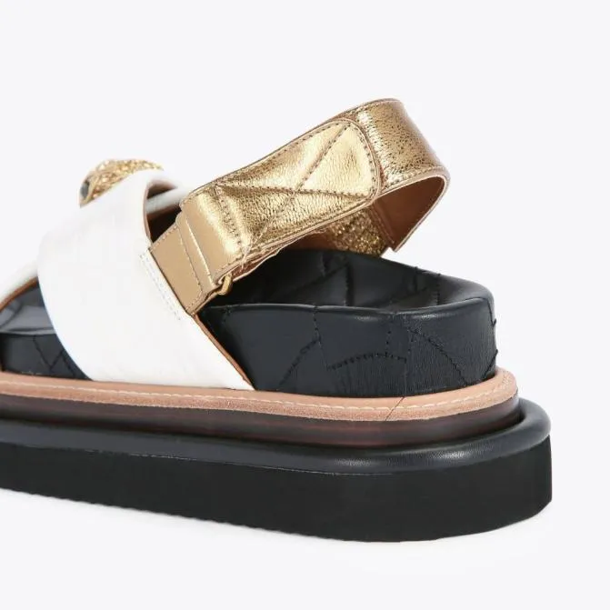 Kurt Geiger Sandals Orson Cross Strap Sandal Bone 8211 Women