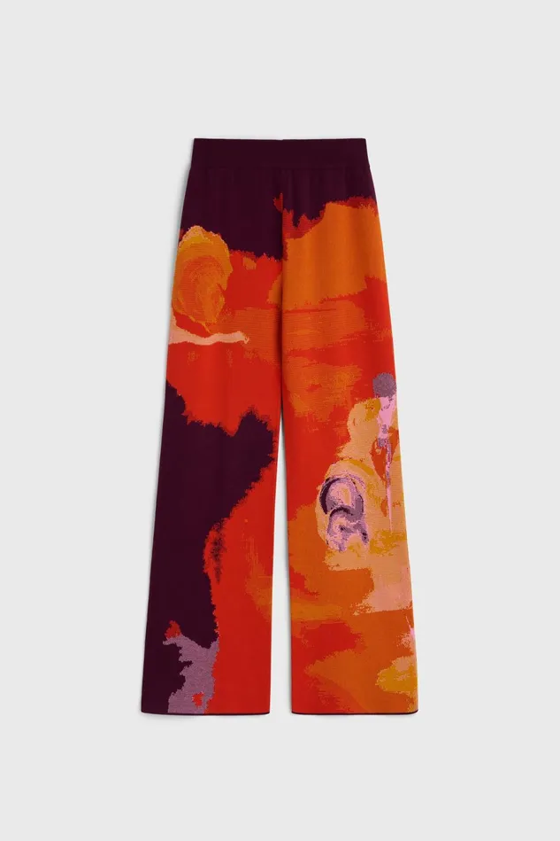 Lejon Art Knitted Pants Flame Multi Women Rodebjer Sets and Suits