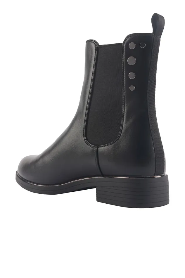 Lumberjack ANKLE BOOTS Women BEATLES BLACK Woman Comfort Shoes Black