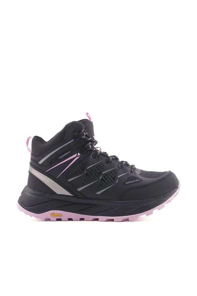 Lumberjack ANKLE BOOTS Women HIKING BOOT WPFVIBRAM BLACK Woman Basic Casual Top Boots Black