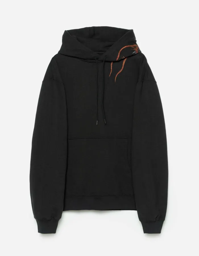 Maharishi Hooded Sweats 6096 Tiger Dragon Hooded Sweat Black 8211 Men