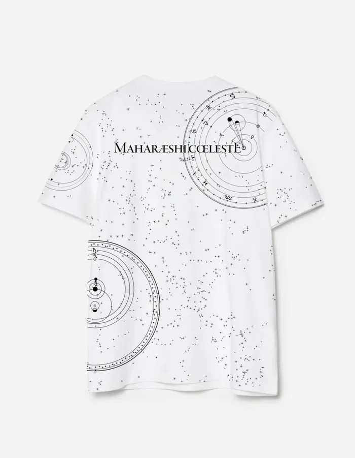 Maharishi Short Sleeve TShirts 1528 Celeste Constellation TShirt White 8211 Men Maharishi Short Sleeve TShirts 1528 Celeste Constellation TShirt White 8211 Men