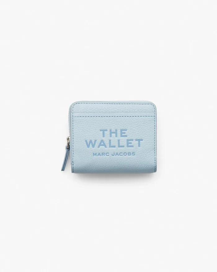 Marc Jacobs Small Wallets The Leather Mini Compact Wallet Cloud Blue 8211 Women Marc Jacobs Small Wallets The Leather Mini Compact Wallet Cloud Blue 8211 Women