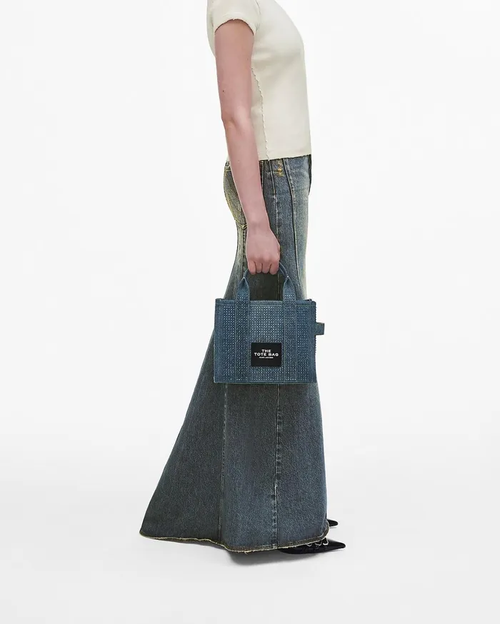 Marc Jacobs The Tote Bag The Crystal Denim Small Tote Bag Light Blue Crystal 8211 Women