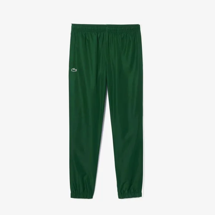 Matching Sets Men Lacoste Men039s Logo Stripe Tennis Sweatsuit Green White 291