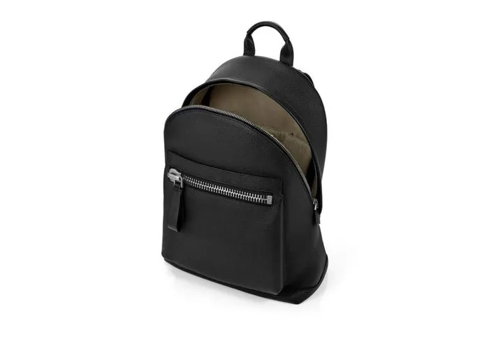 Men Backpacks Tom Ford Grain Leather Buckley Backpack Black Men Backpacks Tom Ford Grain Leather Buckley Backpack Black