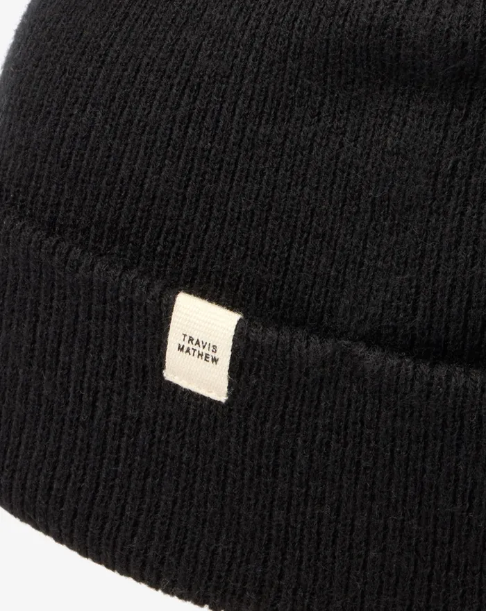 Men Beanies TravisMathew CLOUD BEANIE Black