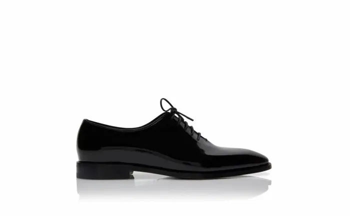 Men Black Patent Leather LaceUp Shoes Manolo Blahnik LaceUps