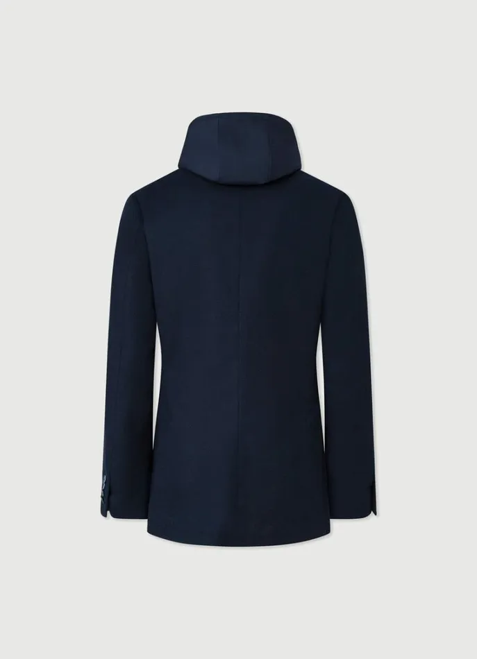 Men Blazers Hackett London Blazer With Hood Navy