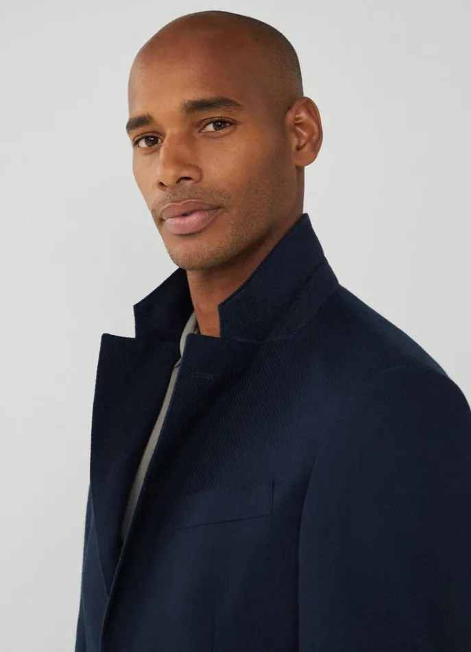 Men Blazers Hackett London Blazer With Hood Navy