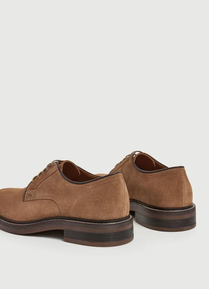 Men Casual Shoes Hackett London Suede Derby Shoes Tan Brown