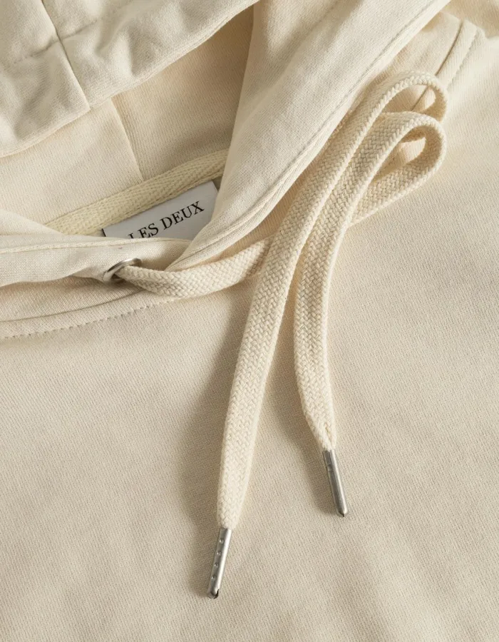 Men Crew Hoodie 8211 IvoryLight Ivory Les Deux HoodiesSweatshirts