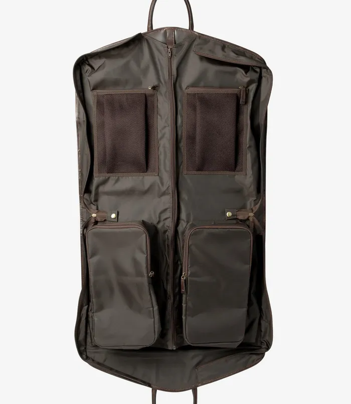 Men Day Bags Loake London Suit Carrier Brown