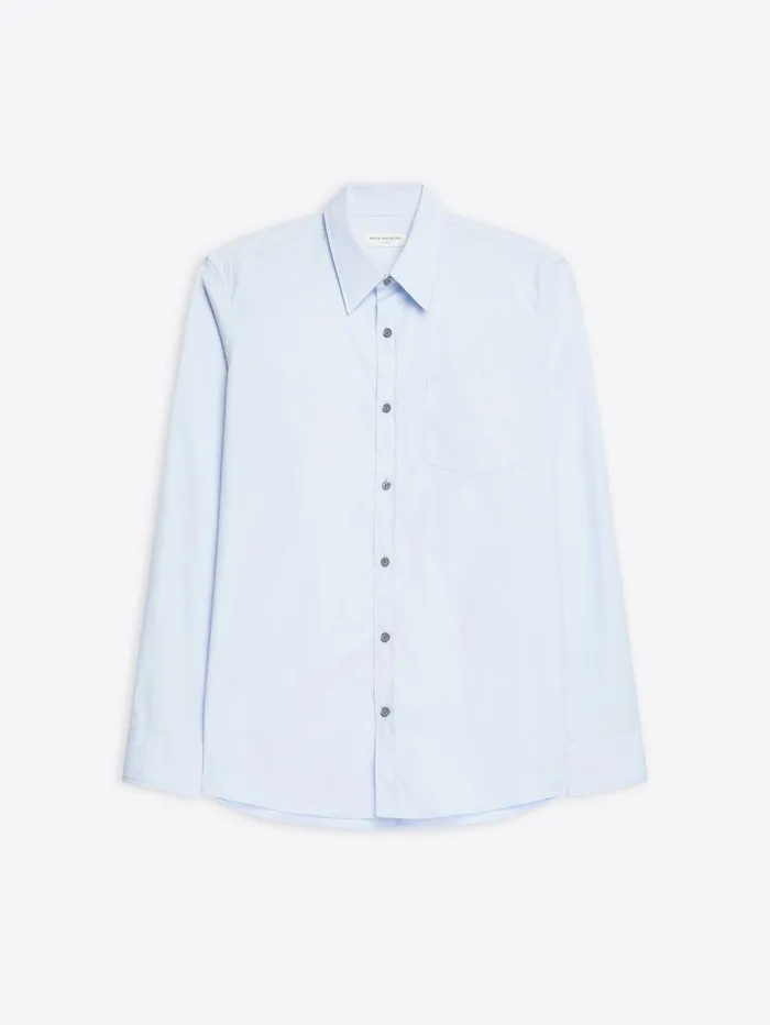 Men Dries Van Noten Shirts Cotton Fitted Shirt