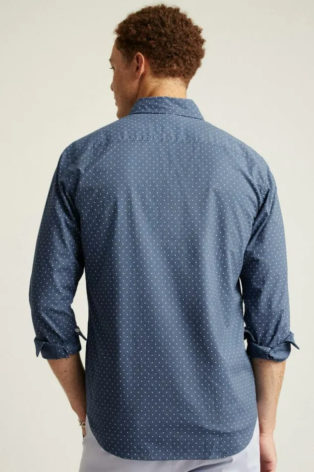 Men Everyday Shirt Navy White Dot Bonobos Business Casual Shirts