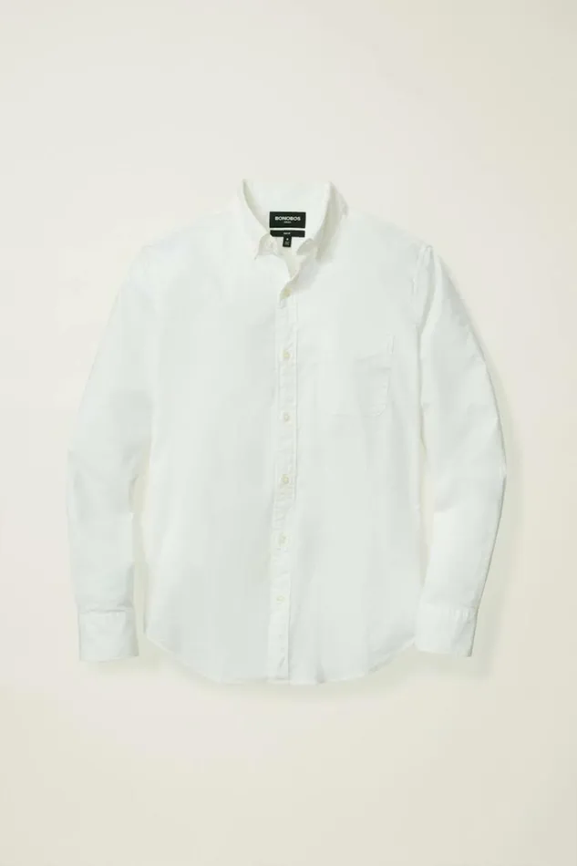 Men Everyday Shirt White End On End Bonobos Casual Shirts