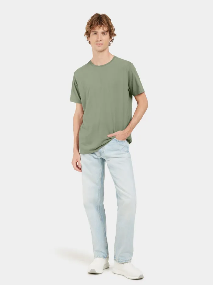 Men Harald Tshirt Light Moss Didriksons TShirts and Polos