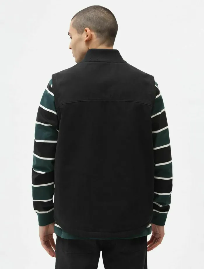 Men Jackets Dickies Duck Canvas Vest Black