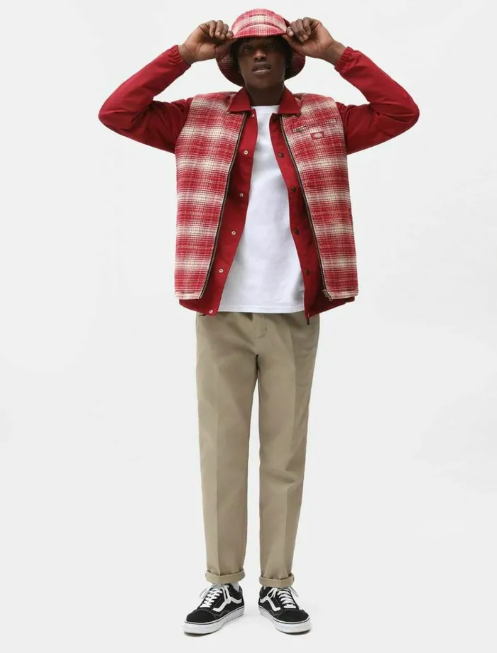 Men Jackets Dickies Pedro Bay Vest Bikg Red