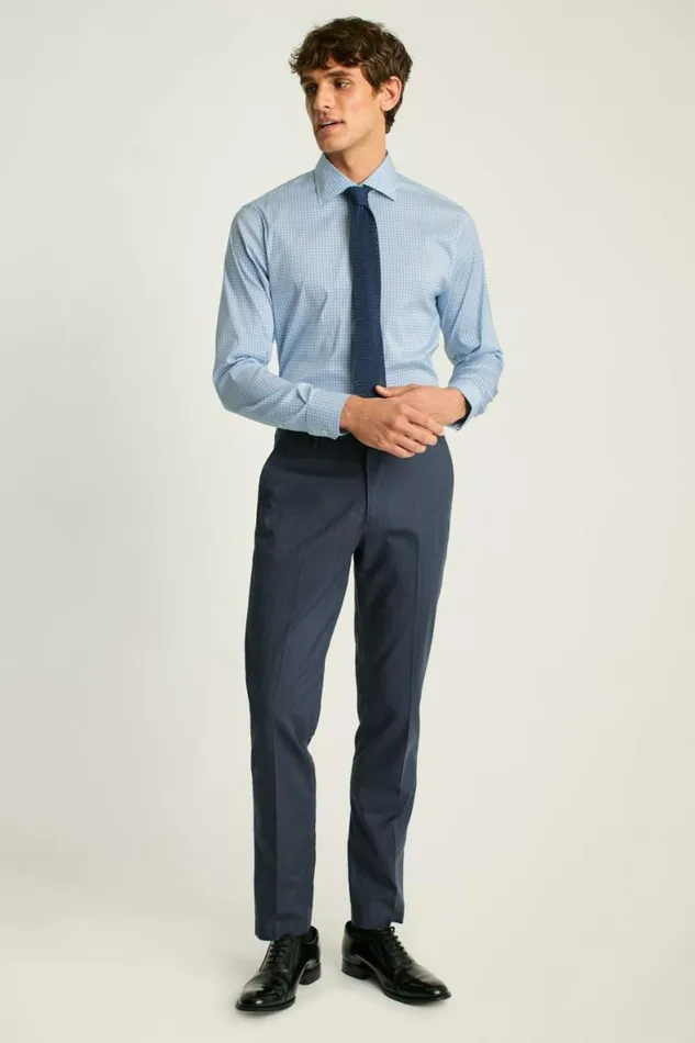 Men Jetsetter Stretch Dress Shirt Multi Blue Tattersal Bonobos Business Casual Shirts