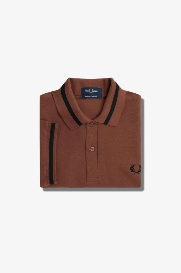 Men Made In EnglandM2 Whisky Brownblack Fred Perry Polo Shirts