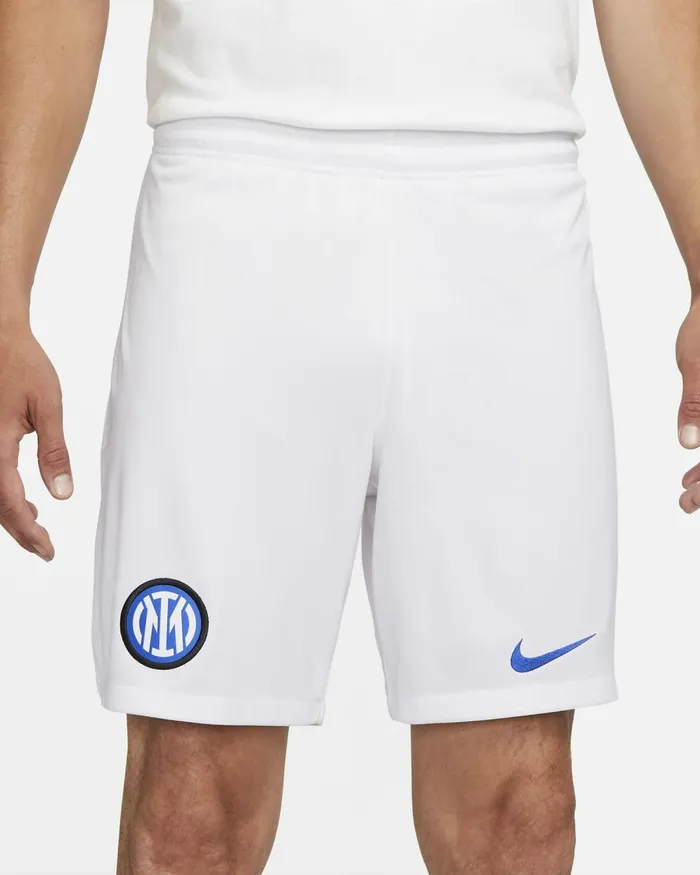 Men Nike Shorts Inter Milan 202324 Stadium HomeAway Whitewhitelyon Blue