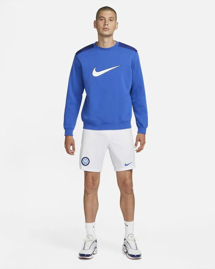 Men Nike Shorts Inter Milan 202324 Stadium HomeAway Whitewhitelyon Blue