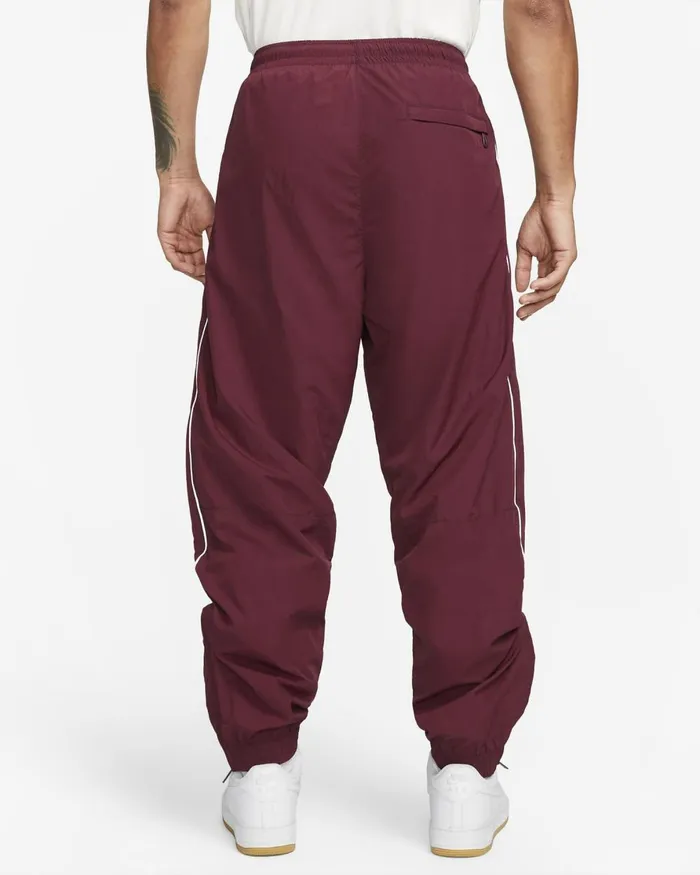Men Nike Trousers And Tights Solo Swoosh Night Maroonwhite