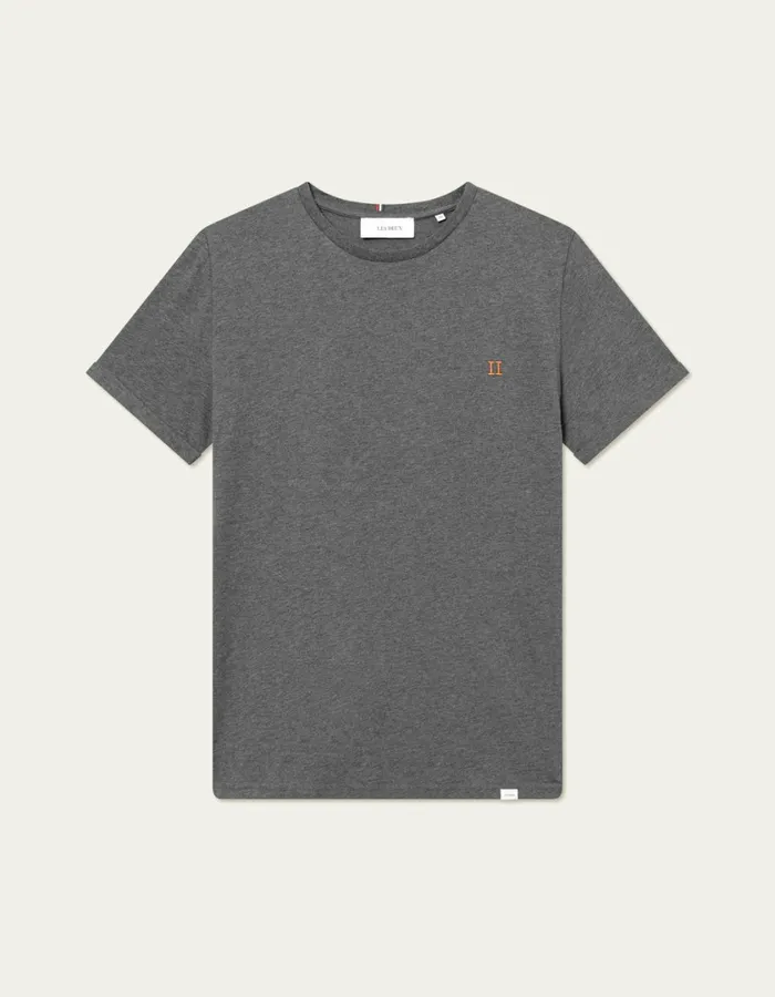 Men Norregaard TShirt 8211 Seasonal 8211 Charcoal MelangeOrange Les Deux Tshirts