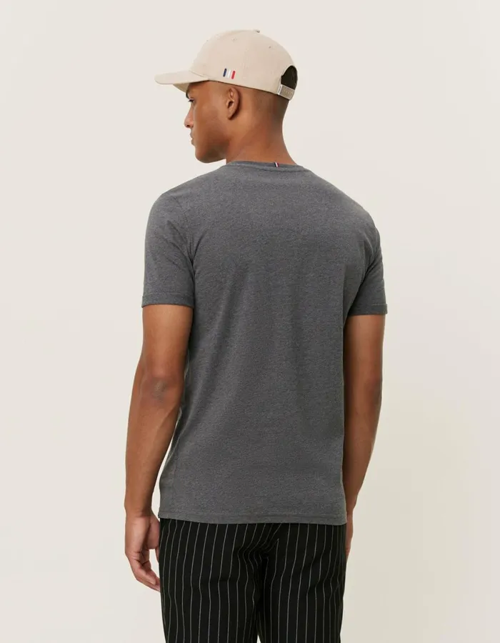 Men Norregaard TShirt 8211 Seasonal 8211 Charcoal MelangeOrange Les Deux Tshirts