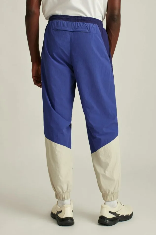 Men Nylon Windbreaker Pant Bright Blue Bonobos Joggers and Athleisure