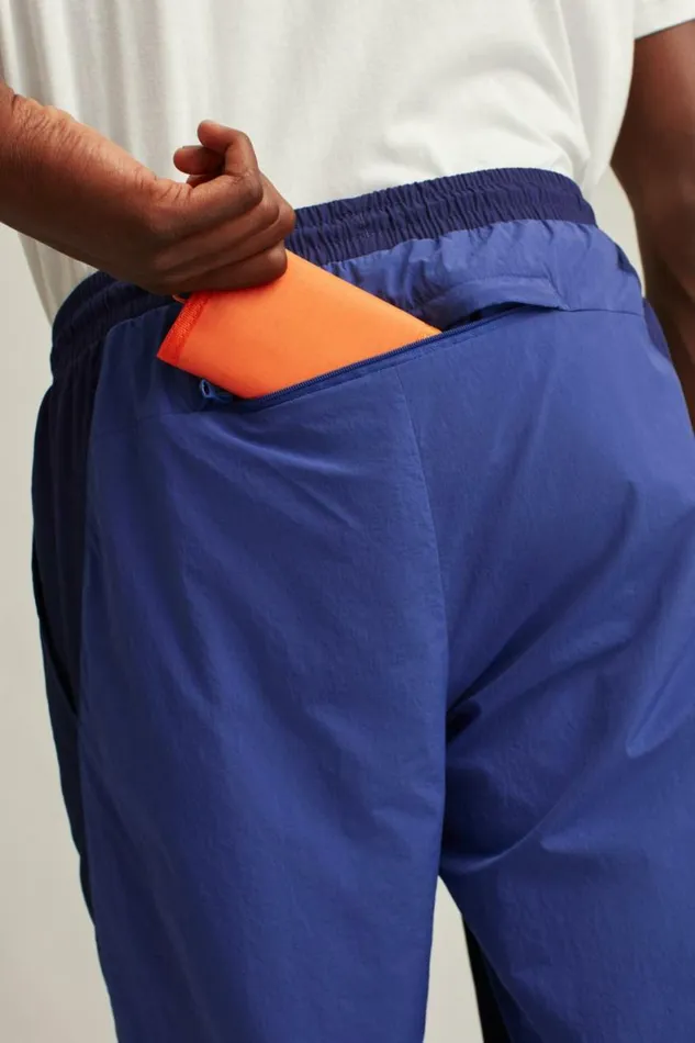 Men Nylon Windbreaker Pant Bright Blue Bonobos Joggers and Athleisure