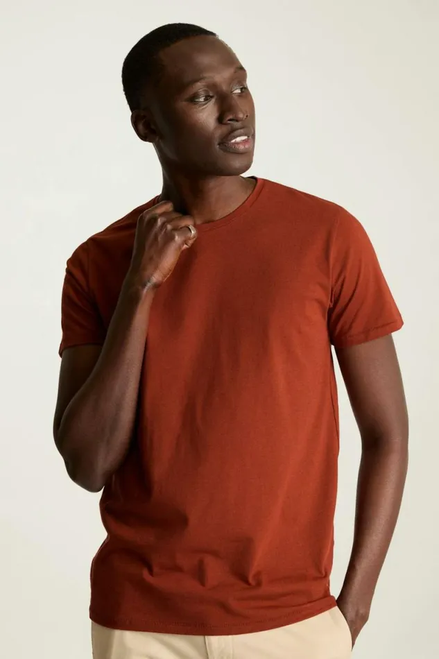 Men Pima Performance Tee Rust Bonobos Short Sleeve Tees