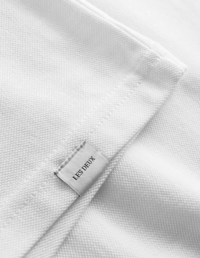 Men Pique TShirt 8211 White Les Deux Tshirts