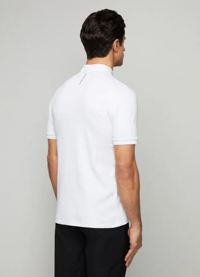 Men Polo Shirts Hackett London Aston Martin Slim Fit Polo White