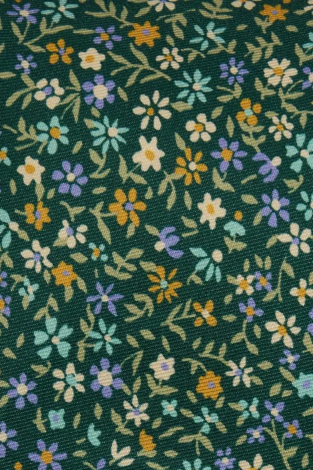Men Premium Necktie Teal Prescott Floral Bonobos Ties and Pocket Squares