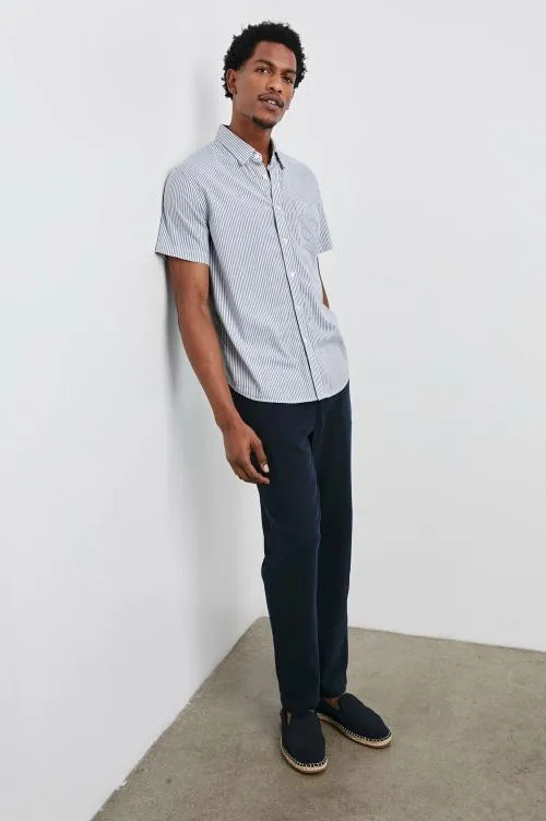 Men Rails Shirts Kieren Shirt Blue White Stripe