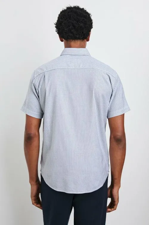 Men Rails Shirts Kieren Shirt Blue White Stripe