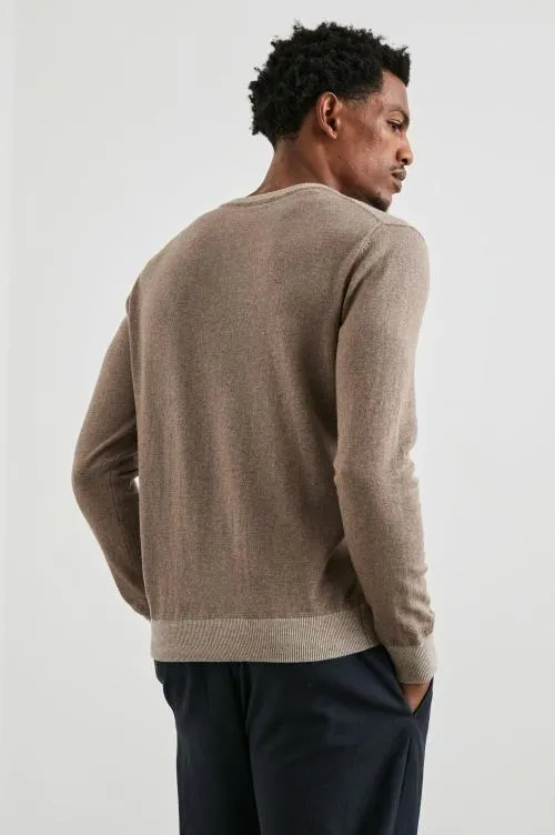 Men Rails Sweaters Burns Sweater Mocha Heather