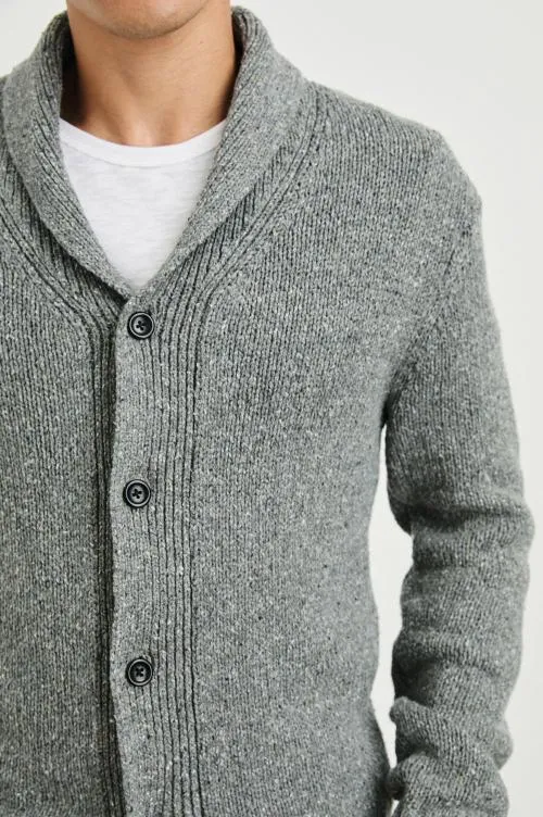 Men Rails Sweaters Corden Cardigan Monochromatic Speckle