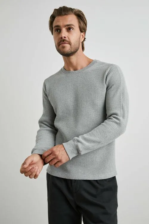 Men Rails TShirts and Polos Wade Thermal Heather Grey