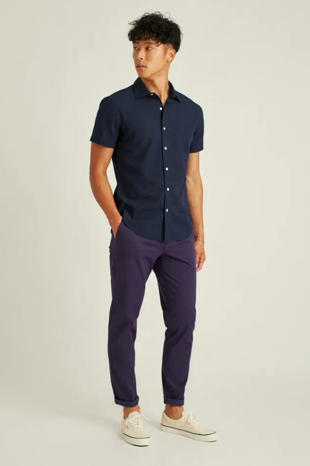 Men Riviera Short Sleeve Shirt Blue Black Seersucker Check Bonobos Casual Shirts Men Riviera Short Sleeve Shirt Blue Black Seersucker Check Bonobos Casual Shirts