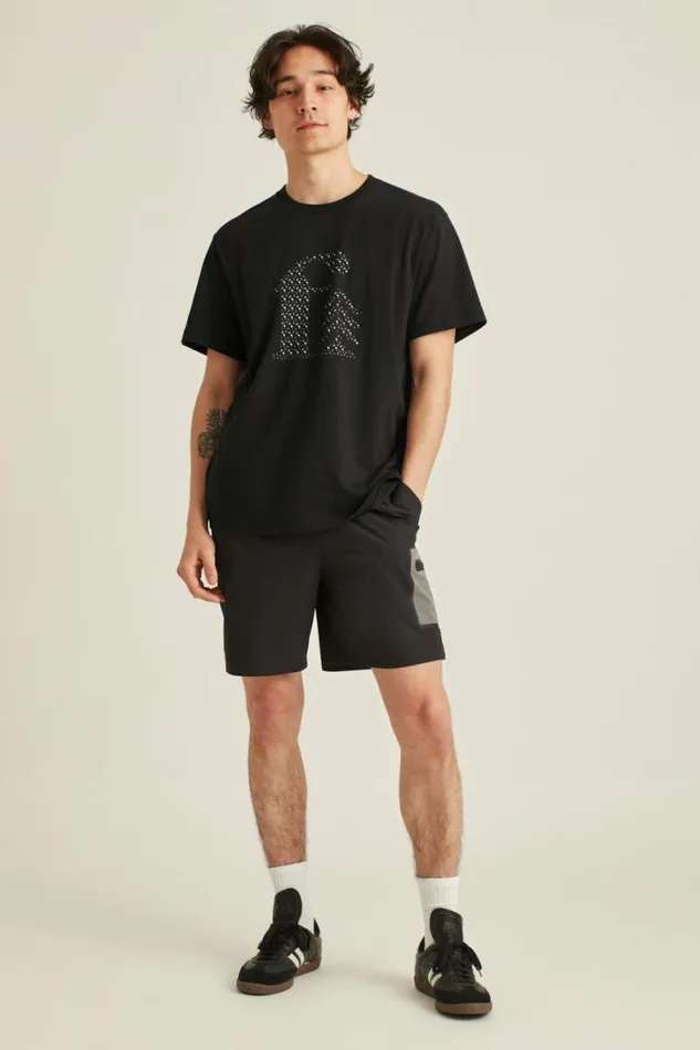 Men Short Sleeve Logo Tee Black Logo Bonobos Short Sleeve Tees